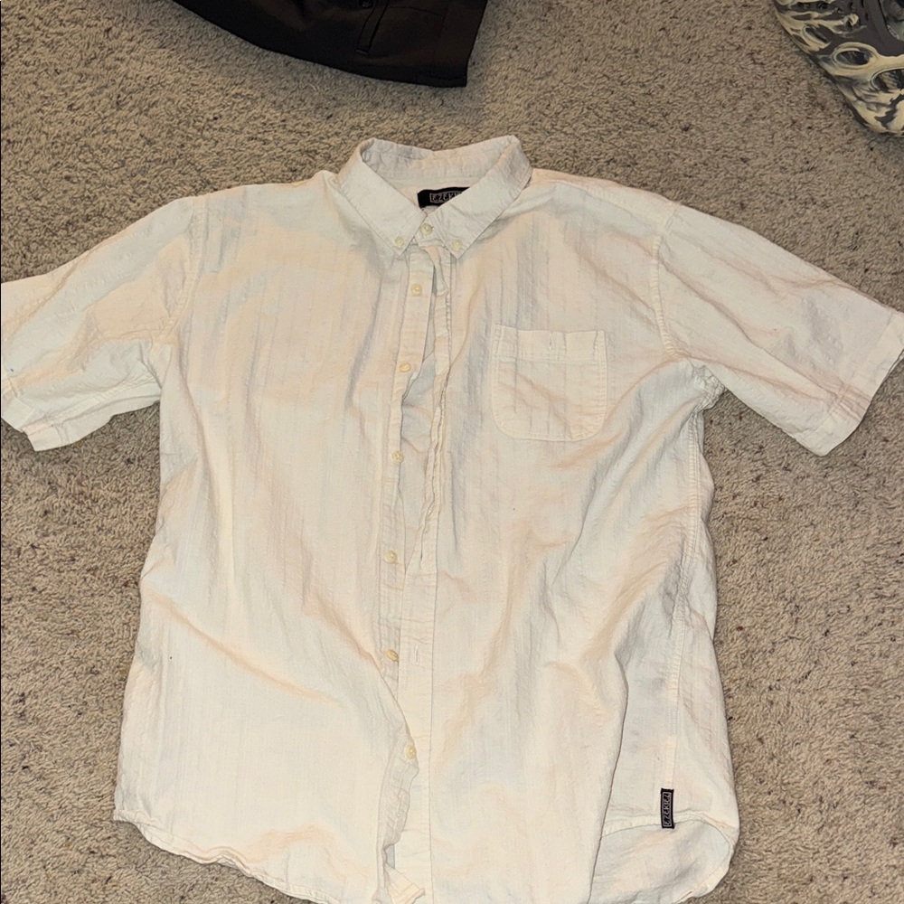 Ezekiel Men's Off-White Casual Button Down Shirt